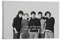 RUIQIU 1D Poster One Direction A Pop Boy Band Schwarz / Weiß Leinwand Kunstposter und Wandkunstdruck, modernes Familienschlafzimmer, 20 x 30 cm