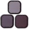 ND Filter Kit, ND 8/16/32 Bewegungskamera aus Aluminiumlegierung Optische Glaslinse Filter Kit ND 8/16/32 Neutral Density Filter Set, für