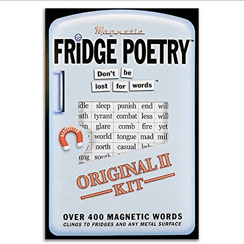 TMS Fridge Poetry | Magnetic Words | Novelty Words, Gift, Present, Poem, Muse, Magnet (Original II)