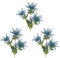 BELUAPI Künstliche Distel Blume 3 Zweige Künstliche Distel Blume Bouquet Künstliche Distel Spray Eryngo Simulation Meer Stechpalme Künstliche Blumen Seidendistel Spray Eryngium