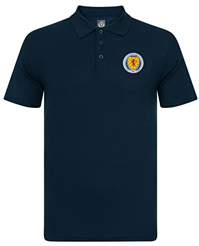 Schottland - Herren Polo-Shirt mit Wappen - Offizielles Merchandise - Geschenk für Fußballfans - L