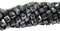 40stk Böhmische Kristallperlen 4mm, Tschechische Perlen Glasschliffperlen Glasperlen, Würfel, CZ Beads (Metallic Schwarz)