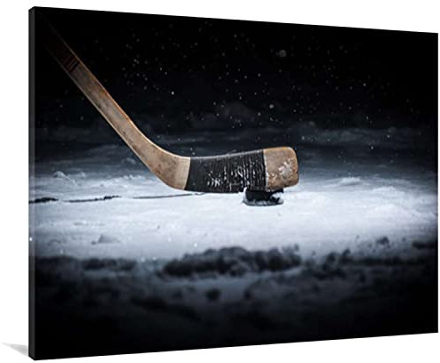 Leinwand-Kunstdruck mit Hockey-Motiv, Kunstdruck, Sport, Wandkunst, Gemälde fertig zum Aufhängen, für Wohnzimmer, Esszimmer, Schlafzimmer, Badezimmer, Heimdekoration, 30,5 x 45,7 cm