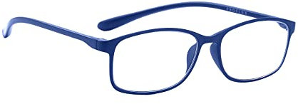 PROFLEX BluOptix mit Blaulichtfilter leicht, flexibel, kratzfest, unisex (Damen + Herren), Computerbildschirm-Technologie Lesebrille (blau, 2,0)