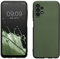 kwmobile Case kompatibel mit Samsung Galaxy A13 4G Hülle - Schutzhülle aus Silikon metallisch schimmernd - Handyhülle Metallic Tannengrün