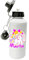 Overthetee Borraccia Unicorni - Nome Personalizzato - Stelle - Cuori - Unicorno Felice - Bimba - Idee Regalo - Borracce Scuola - Bambina