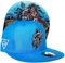 Capiche [99+ Designs] Hellblauer Snapback Hut für Männer, Njord, Nordischer Gott der Meere, Ozean, Nordische Mythologie, Himmelblau, Babyblau, Baseballkappe mit weißem Helm Logo vorne