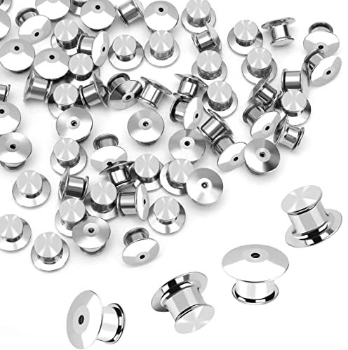 60 Stück Metall-Pin-Rückseite für Brosche, Emaille, Anstecknadel, Verschluss