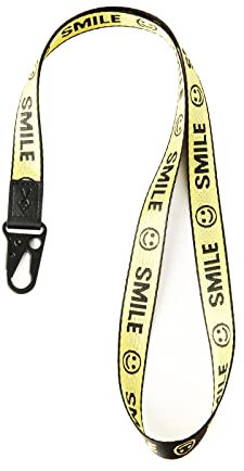 TOOLIN Halsriemen Schlüsselbund für Frauen und Männer,Lanyard für Schlüssel,ID Card Holde,Brieftaschen und Ausweishalter (Lächeln-Gelb)