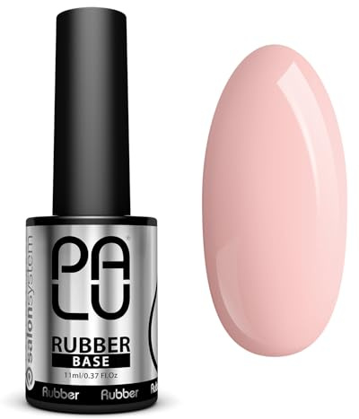 PALU - Rubber Base - Base Coat - für UV LED Nagellack - Säurehaltige, Mittelviskose Aufbau- und Ausgleichs-Basis - Hohe Haftung, Mittelhart nach der Aushärtung - 11 g, Farbe 9