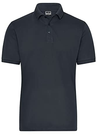 James & Nicholson Herren Bio Workwear Polo Stretch - Polo aus weichem Elastic-Piqué