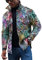 KONG JIMFAN Herren Dünne Jacke Fahrradjacke Herren Hemd Mit Pulli Jacken Herren Sakko S Fahrradjacke Herren Herren Übergangsjacke Winter Jacken Herren Hemd Mit Stehkragen Jacke Winter(Khaki,L)