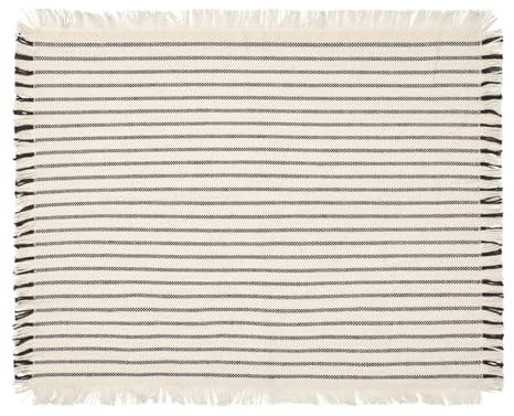 broste Copenhagen Elouise Tischset Off White/Black 41,5x32cm Set2