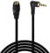 LiKuCo 2.5mm Extension Cable (6 Feet) - Angle Male to Female TRRS Stereo Audio Sub Mini Subminiature Jack Adapter Wire Cord Plug Connector for Headset Headphone (Angle M to F 4pole)