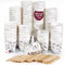 200 Gobelets Jetables de 200 ml / 7 oz en Carton Blanc avec Agitateurs en Bois, Parfaits pour Café et Autres Boissons, verres jetables
