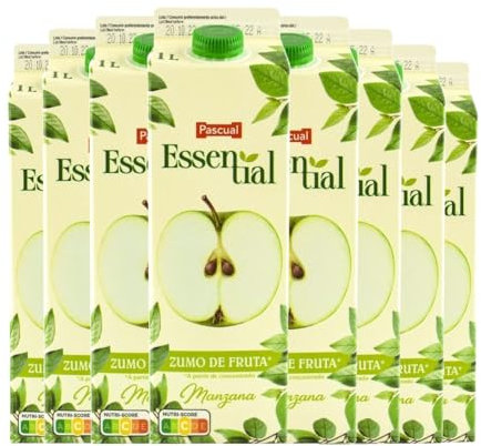 Nectar de pomme Essential Pascual 1 litre x 8 briques au total 8 litres