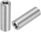 QUARKZMAN 5Pz Dadi Connettore Rotondo M6, Dado Accoppiamento Acciaio Inossidabile 304 Lunghezza 30mm/1.18 Dado Perno Barra Asta Manicotto Lunghezza Staffa M6x30x10mm
