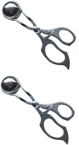 Garneck 2st Gefüllter Frikadellenclip Aus Edelstahl Ausgestopft Fischfleischmacher Selber Machen Antihaft-fleischbällchen-maker Frikadelle Maker Zange Melone Jingles-kekse Obst Baseball