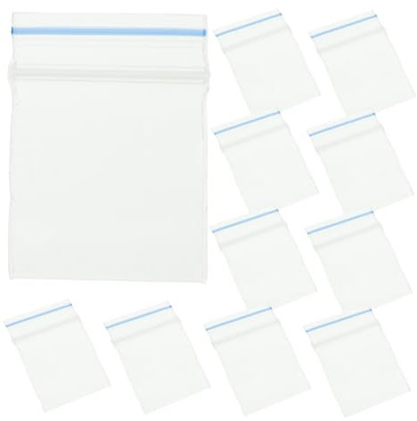 PHENOFICE 100 Stück Mini Aufbewahrungsbeutel Kleine Durchsichtige Beutel Winzige Beutel Mini Beutel Zur Aufbewahrung Mini Verschlussbeutel Mini Versiegelte Aufbewahrungsbeutel Mini