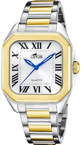 Lotus Reloj Mujer 18969/1 Square Series Caja de Acero Inoxidable 316l Multi Correa de Acero Inoxidable 316l Multi