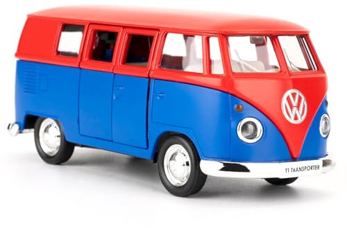 imtfzct 1/36 Volkswagen Bus Spielzeugauto, Alu-Modellauto, Spielzeugauto mit Pull Back Funktion, geeignet für Sammlung von Modellautos, Geschenke für Kinder