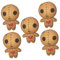 VICASKY Chucky Puppe 5st -puppenspielzeug Plüschtier Spielzeuge Kleine Spukpuppe Horror-Puppen- Gruselige Puppe Drücken Addams-Puppe Dekorative Puppe Stress-Spielzeug Gruselige Puppen Voodoo Puppe