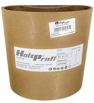 Holzprofi Schleifband 480x200 mm für u.a. Bona Scorpion Mietgeräte | Set aus 5 Stück | Perfektes Schleifpapier für Parkettschleifmaschinen | Aluminiumoxid | Versch. Körnungen (Körnung 80)