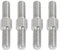 4 perni a doppia estremità in acciaio inossidabile 304, con testa esagonale, filettatura sinistra/destra, bulloni a doppia estremità, M8 x 70 mm