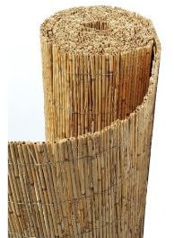 Paillon bambou naturel non pelé Longuer 5m Hauteur 2m