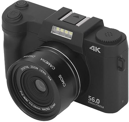 Digitalkamera, Vlog-Kamera mit 16-fachem Zoom, 3,0-Zoll-HD-IPS-Bildschirm, Vlogging-Kamera für Reisefotografie