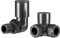 Wholesale Domestic Colore Dias Gunmetal Grey Round Corner Radiator Valves
