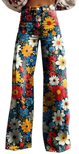 Jeans Damen Stretch Boyfriend Stil Denim Loose Hosen Mode Damenjeans Slim Fit Schlupfjeans Große Größen Schlagjeans