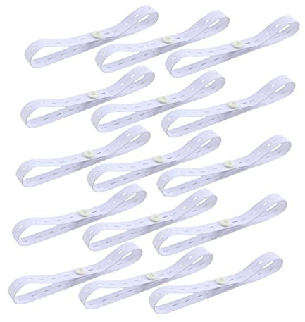 ERINGOGO 15stücke Teiliges Von Verstellbaren Elastischen Fixiergürteln Für Babywindeln Sicherer Und Bequemer Windelverschluss Mit Starkem Gummiband Und Knopf Für Neugeborene Und