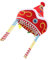 Milisten Chapeau De Costume Chinois Pour Garçon Fille Casquette De Cosplay Pour Fête Et Spectacle Accessoire De Pour Carnaval Et Photo