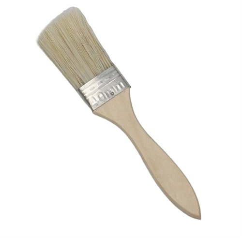 L6NqIAG Farbe und Chip Pinsel Universalfarbe for Farbe Flecken Lacke Aquarell Holz Wand Möbel Pinselreiniger Holzgriffpinsel(1.5 Inch)
