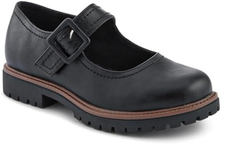 Pavers Womens Wide Fit Touch-Fasten Chunky Mary Janes | All Year Round | Mary-Jane Shoe | Riptape