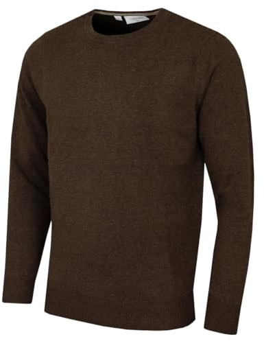 Calvin Klein Mens Crew Neck Cotton Sweater - Peat - XXXL
