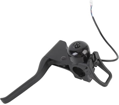 MechKit Elektroroller Bremshebel für Xiaomi 4 Pro, Genaue Steuerung Links E-Scooter Bremsgriffe mit Klingel, 3 Poliger Stecker