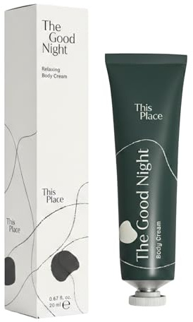 This Place The Good Night Beruhigende Nachtcreme mit Lavendel, Johanniskraut & Blauem Rainfarn, Regenerierend (20 ml)