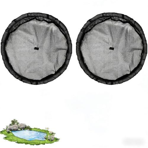 2 Piezas Corral Flotante para Plantas Acuáticas, Isla Flotante Protectora De Plantas Cesta De Malla Fina De 45 Cm Valla para Estanque para Estanques Hogareños, Decoración Acuática Y Jardín