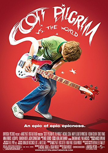 CoolPrintsUK Scott Pilgrim v The World Poster, randlos, lebendig, Premium-Filmposter, verschiedene Größen (A3-Größe, 420 x 297 mm)