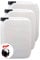 S-Pro - Bidon eau potable & liquides 3x 10l - Réservoir d'eau avec 1x robinet & bouchon à vis DIN51 - Jerrican eau potable de qualité alimentaire & sans BPA pour l'intérieur & l'extérieur - Non rempli