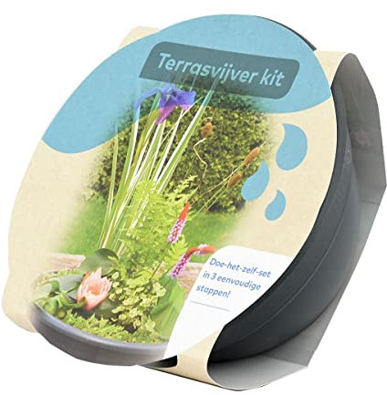 Moerings (Terrasvijver Kit) Patio Pond Set - Grey