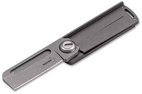 Böker Plus Rocket Titan Taschenmesser aus 9Cr13CoMoV-Stahl und Titan in der Farbe Grau - 10,70 cm
