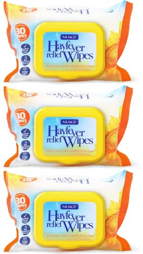Nuage Allergie-Leuchttücher, 3 Packungen mit 30 Tüchern (90 Tücher insgesamt)