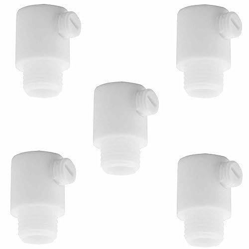 WITTKOWARE 5 Stück Kabelzugentlastungen mit Gewinde M10x1, für Kabeldurchmesser bis 7mm, Farbe weiß
