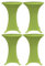 vidaXL 4X Stretch Tischhusse Husse Hussen Tisch Bistrotisch Stehtisch Stehtischhusse Stehtischhussen Tischhussen Tischdecke 60cm Grün