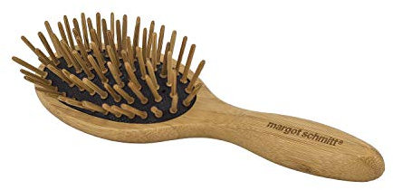 Margot Schmitt Pneumassage Bambus Haarbürste Reisegröße, Naturfarben, 38 g