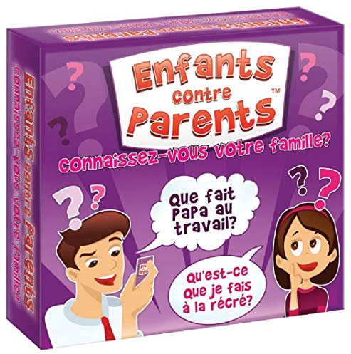 KANGUR Jeu de Plateau Familial Jeux de Société Pour Enfants et Adultes Quiz Jeu de Cartes Enfants Contre Parents Version Française dès 6 Ans