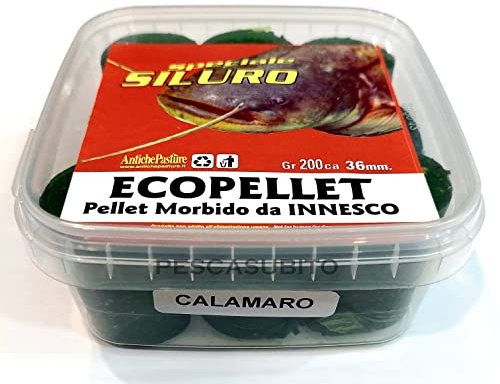 Eco Pellet Esca Pesca Siluro Innesco Fondo Fiume Lago 36mm Calamaro